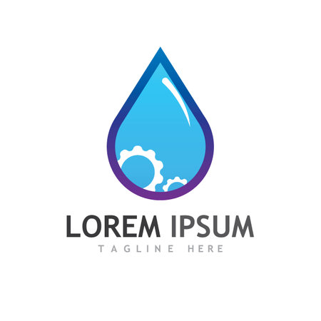 Gear Logo Template vector icon illustration designのイラスト素材