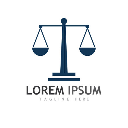 justice law Logo Template vector illsutration designのイラスト素材