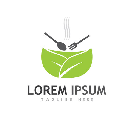 spoon,fork,and knife icon logo vectorのイラスト素材