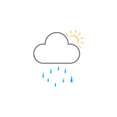 Sun Vector illustration Icon Logo Template designのイラスト素材