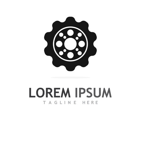 Gear Logo Template vector icon illustration designのイラスト素材