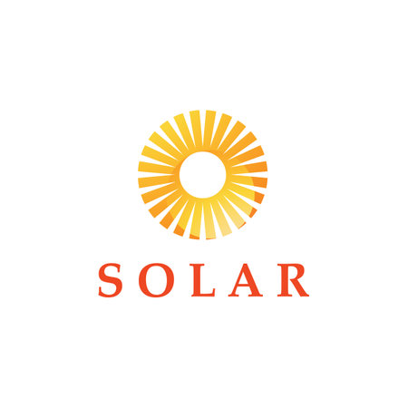 Sun Vector illustration Icon Logo Template designのイラスト素材