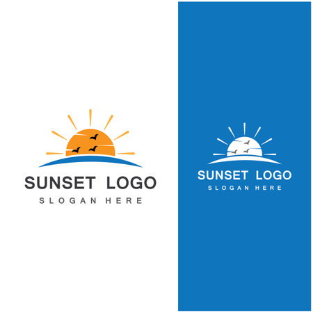 Sun Vector illustration Icon Logo Template designのイラスト素材