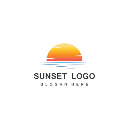 Sun Vector illustration Icon Logo Template designのイラスト素材