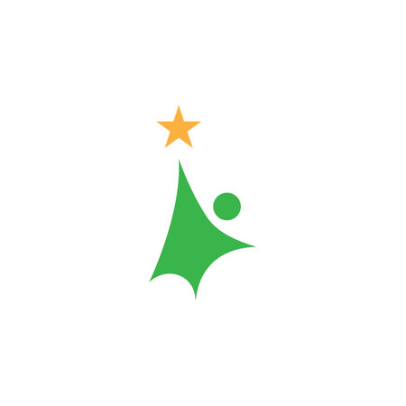 people star logo and symbolのイラスト素材