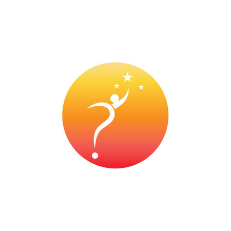 people star logo and symbolのイラスト素材