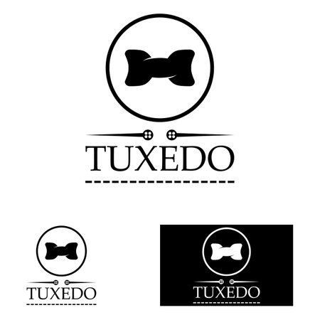 Tuxedo logo icon vector design templateのイラスト素材