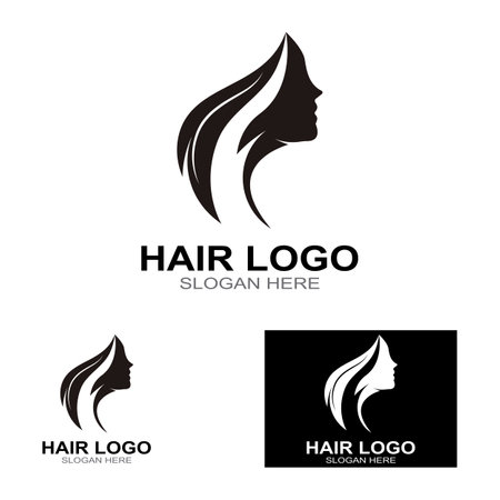 beautiful hairstyles and waves
hair icon vectorのイラスト素材