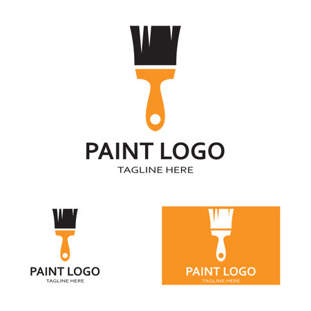 Paint Logo vector icon illustrationのイラスト素材