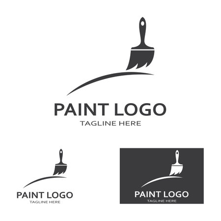 Paint Logo vector icon illustrationのイラスト素材