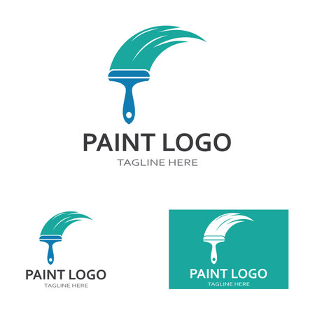 Paint Logo vector icon illustrationのイラスト素材