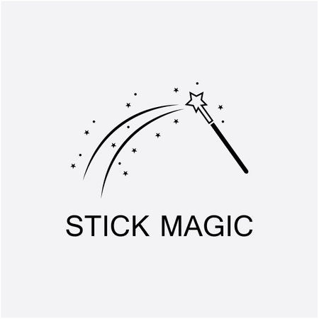 magic wand icon logo vector illustrationのイラスト素材