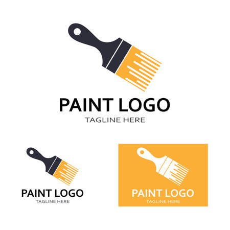 Paint Logo vector icon illustrationのイラスト素材