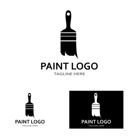 Paint Logo vector icon illustrationのイラスト素材