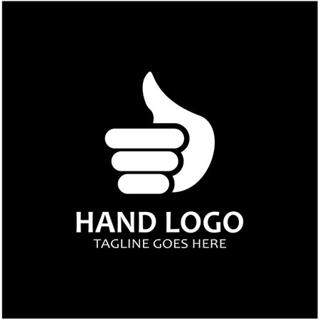 Hand logo icon vector design templateのイラスト素材