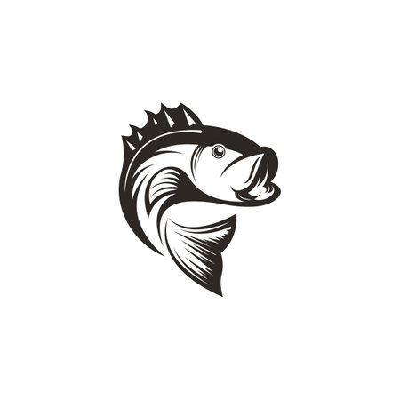 Fish logo, fishinghook, fish oil and seafood restaurant icon. With vector icon conceptのイラスト素材