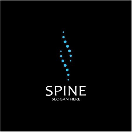 Spinal diagnostics, spine care and spine health.With modern vector icon design conceptのイラスト素材