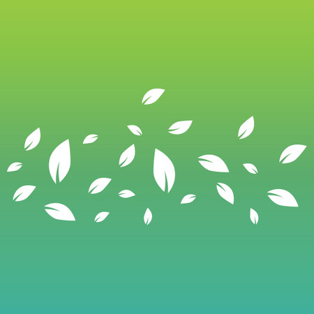 Green leaf logo. Vector design of gardens, plants and nature.のイラスト素材