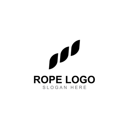 Rope logo using vector designのイラスト素材