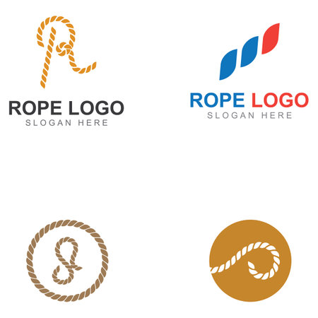 Rope logo using vector designのイラスト素材