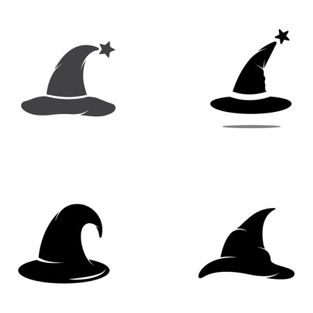 Wizard cap logo .By using vector design concept.のイラスト素材