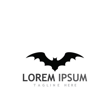 bat vector icon logo template illustration designのイラスト素材