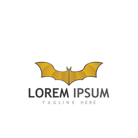 bat vector icon logo template illustration designのイラスト素材