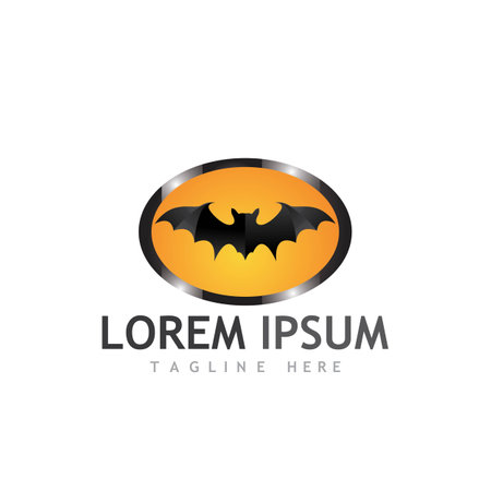bat vector icon logo template illustration designのイラスト素材