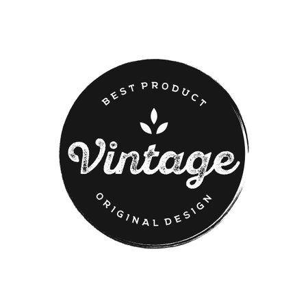 Retro vintage badge typography logo for business, clothing, barber, restaurant and bar.のイラスト素材