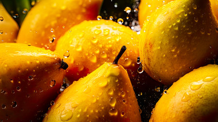 Photo fresh mango generate AIの素材