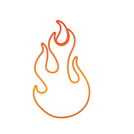 Fire Logo Template  Flame Clipart  Symbol  Icon Vectorのイラスト素材