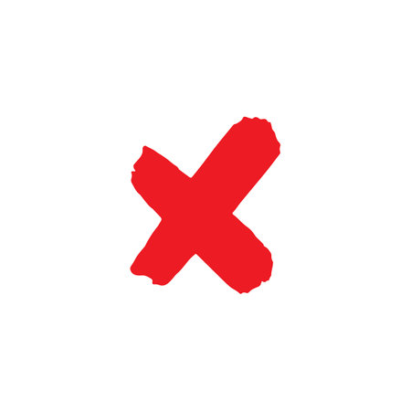 Red cross icon brush element