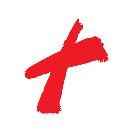 Red cross icon brush element