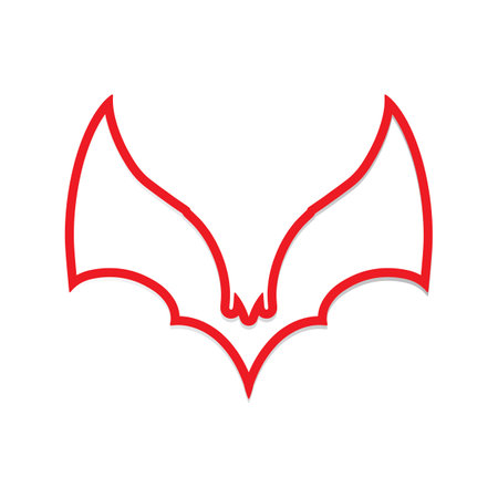 bat vector icon logo template illustration designのイラスト素材
