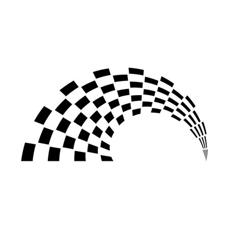Race flag icon, simple design illustration vectorのイラスト素材