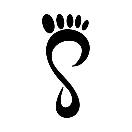 Foot and care icon logo template  Foot and ankle healthcareのイラスト素材