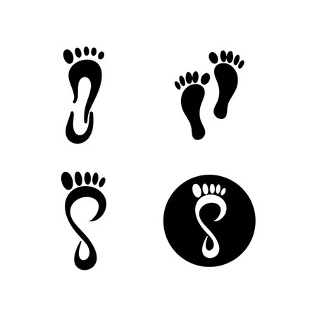 Foot and care icon logo template  Foot and ankle healthcareのイラスト素材