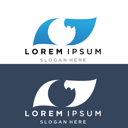 Branding Identity Corporate Eye Care vector logo designのイラスト素材