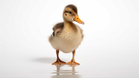 duckling isolated on white background, duckling on white backgroundの素材