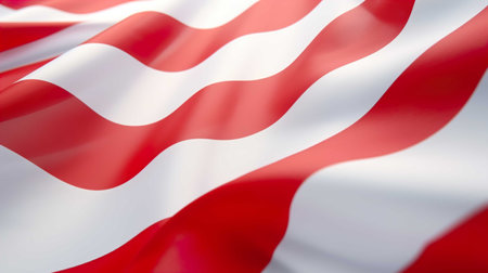 Close-up of American Flag waving in the wind. 3D renderingの素材