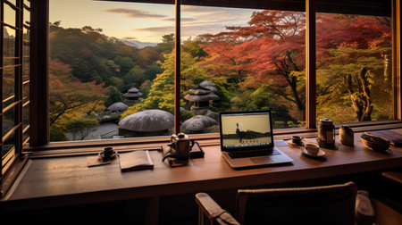 Home Office Space for Home Based Businesses in Japan , Generate AIの素材
