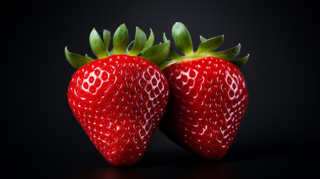 strawberry fresh strawberry , white background , Generate AIの素材
