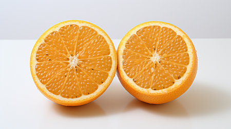 orange fruits fresh white background , Generate AIの素材