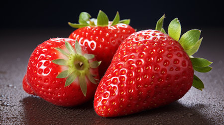 strawberry fresh strawberry , white background , Generate AIの素材