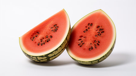 watermelon fresh  ripe watermelon , white background , Generate AIの素材