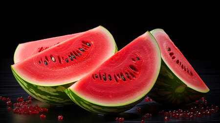 watermelon fresh  ripe watermelon , white background , Generate AIの素材