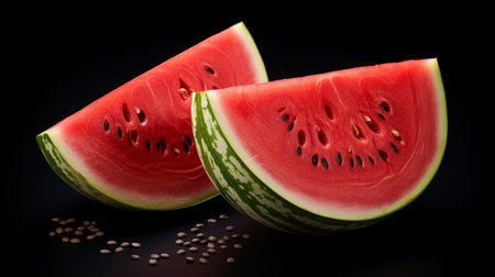 watermelon fresh  ripe watermelon , white background , Generate AIの素材