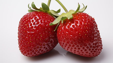 strawberry fresh strawberry , white background , Generate AIの素材