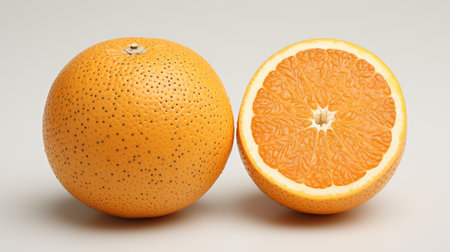 orange fruits fresh white background , Generate AIの素材