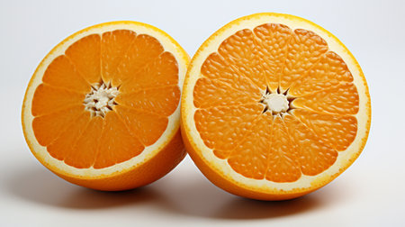 orange fruits fresh white background , Generate AIの素材